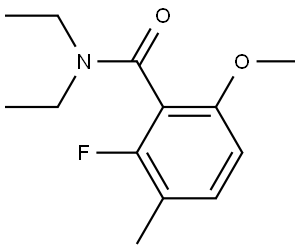 N,N-diethyl-2-fluoro-6-methoxy-3-methylbenzamide Structural