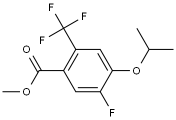 Methyl 5-fluoro-4-isopropoxy-2-(trifluoromethyl)benzoate Structural