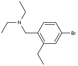 N-(4-bromo-2-ethylbenzyl)-N-ethylethanamine Structural