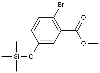 methyl 2-bromo-5-((trimethylsilyl)oxy)benzoate Structural