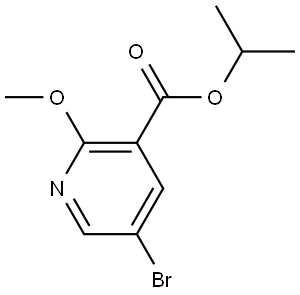 isopropyl 5-bromo-2-methoxynicotinate Structural