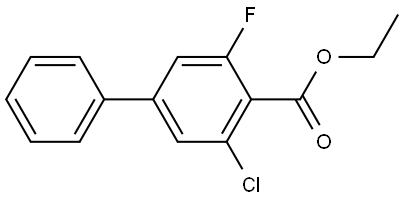 Ethyl 3-chloro-5-fluoro-[1,1'-biphenyl]-4-carboxylate Structural