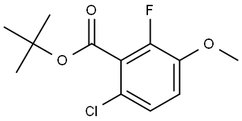 Tert-butyl 6-chloro-2-fluoro-3-methoxybenzoate Structural