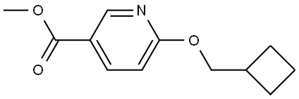 methyl 6-(cyclobutylmethoxy)nicotinate Structural