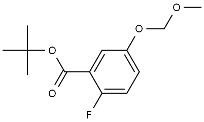 Tert-butyl 2-fluoro-5-(methoxymethoxy)benzoate Structural
