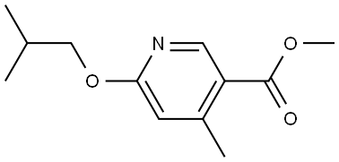 methyl 6-isobutoxy-4-methylnicotinate Structural