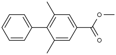 Methyl 2,6-dimethyl-[1,1'-biphenyl]-4-carboxylate Structural