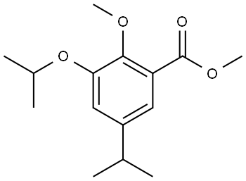 methyl 3-isopropoxy-5-isopropyl-2-methoxybenzoate Structural