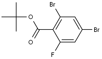 tert-butyl 2,4-dibromo-6-fluorobenzoate Structural