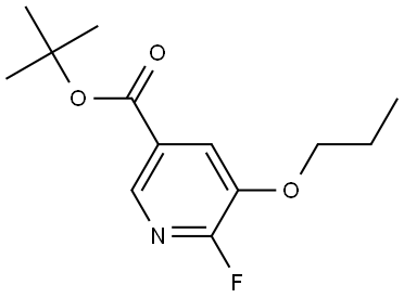 tert-butyl 6-fluoro-5-propoxynicotinate Structural