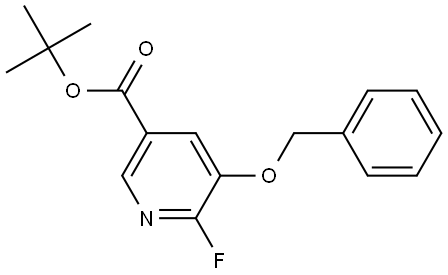 tert-butyl 5-(benzyloxy)-6-fluoronicotinate Structural