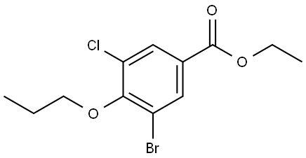 ethyl 3-bromo-5-chloro-4-propoxybenzoate Structural