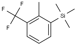 trimethyl(2-methyl-3-(trifluoromethyl)phenyl)silane Structural