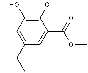 methyl 2-chloro-3-hydroxy-5-isopropylbenzoate Structural