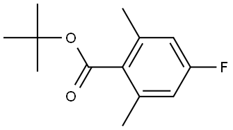 tert-butyl 4-fluoro-2,6-dimethylbenzoate Structural