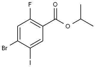 isopropyl 4-bromo-2-fluoro-5-iodobenzoate Structural