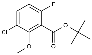 tert-butyl 3-chloro-6-fluoro-2-methoxybenzoate Structural
