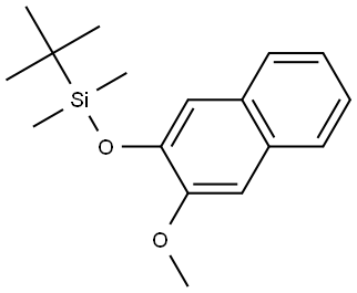 tert-butyl((3-methoxynaphthalen-2-yl)oxy)dimethylsilane Structural