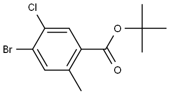 Tert-butyl 4-bromo-5-chloro-2-methylbenzoate Structural