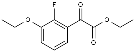 ethyl 2-(3-ethoxy-2-fluorophenyl)-2-oxoacetate Structural