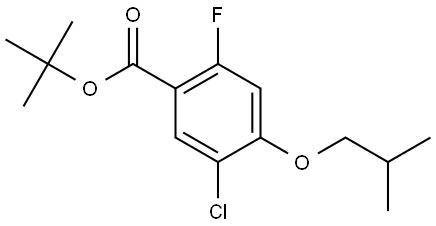 tert-butyl 5-chloro-2-fluoro-4-isobutoxybenzoate Structural