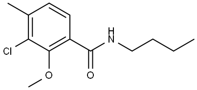 N-butyl-3-chloro-2-methoxy-4-methylbenzamide Structural