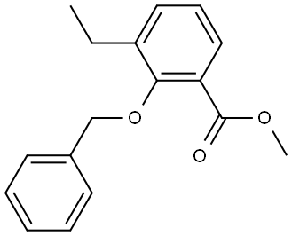 Methyl 2-(benzyloxy)-3-ethylbenzoate Structural