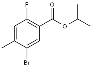 isopropyl 5-bromo-2-fluoro-4-methylbenzoate Structural