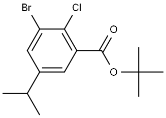 tert-butyl 3-bromo-2-chloro-5-isopropylbenzoate Structural