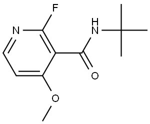 N-(tert-butyl)-2-fluoro-4-methoxynicotinamide Structural