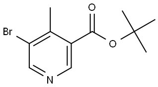 tert-butyl 5-bromo-4-methylnicotinate Structural