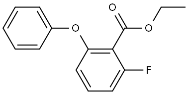 ethyl 2-fluoro-6-phenoxybenzoate Structural