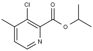 isopropyl 3-chloro-4-methylpicolinate Structural