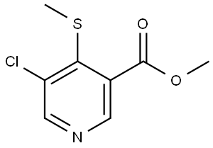 methyl 5-chloro-4-(methylthio)nicotinate Structural