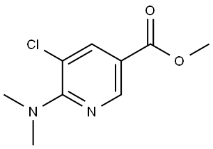methyl 5-chloro-6-(dimethylamino)nicotinate Structural