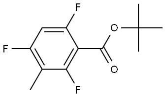 tert-butyl 2,4,6-trifluoro-3-methylbenzoate Structural