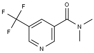 N,N-dimethyl-5-(trifluoromethyl)nicotinamide Structural