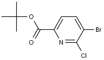 tert-butyl 5-bromo-6-chloropicolinate Structural