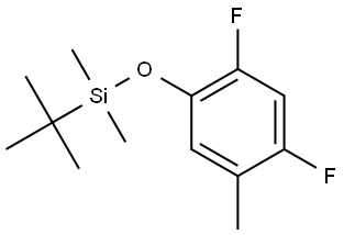 tert-butyl(2,4-difluoro-5-methylphenoxy)dimethylsilane Structural