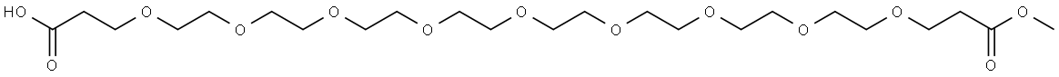 COOH-PEG9-COOMe Structural