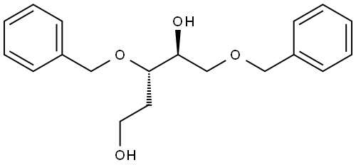 L-threo-Pentitol, 4-deoxy-1,3-bis-O-(phenylmethyl)- Structural