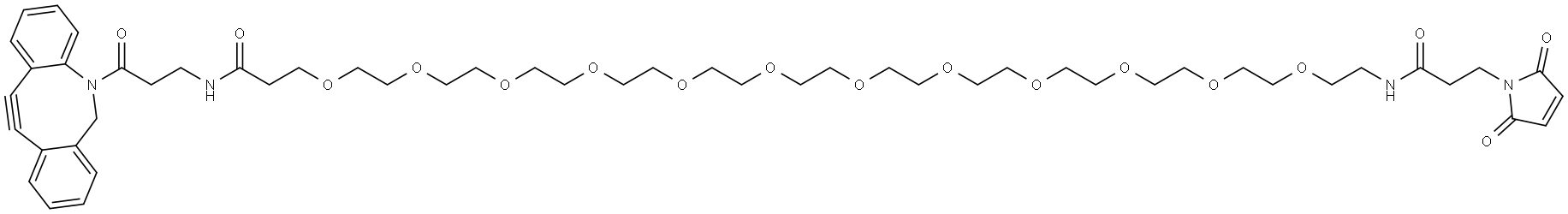 Azadibenzocyclooctyne-PEG12-Maleimide Structural