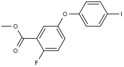 methyl 2-fluoro-5-(4-iodophenoxy)benzoate Structural