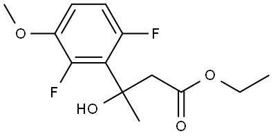ethyl 3-(2,6-difluoro-3-methoxyphenyl)-3-hydroxybutanoate Structural