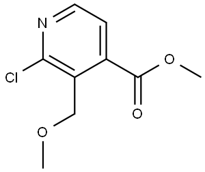 methyl 2-chloro-3-(methoxymethyl)isonicotinate Structural