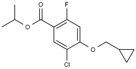 isopropyl 5-chloro-4-(cyclopropylmethoxy)-2-fluorobenzoate Structural