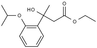 ethyl 3-hydroxy-3-(2-isopropoxyphenyl)butanoate Structural