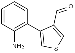 4-(2-Aminophenyl)thiophene-3-carbaldehyde Structural