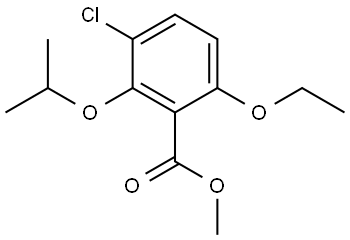 methyl 3-chloro-6-ethoxy-2-isopropoxybenzoate Structural