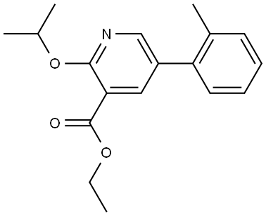 ethyl 2-isopropoxy-5-(o-tolyl)nicotinate Structural